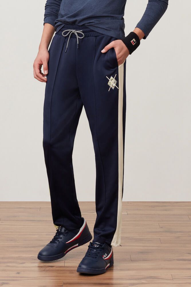 Fila Claudio Navy Pants Mens - NZ 69547-TNQE